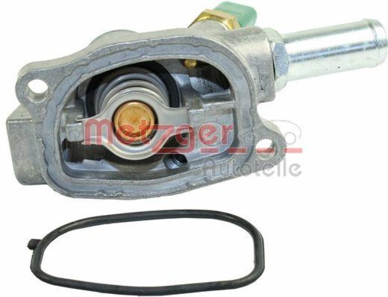 METZGER 4006266 Thermostat Kühlmittel, Mit Gehäuse für OPEL/ALFA/LANCIA/ÖFFNUNGSTEMP. [°C]80