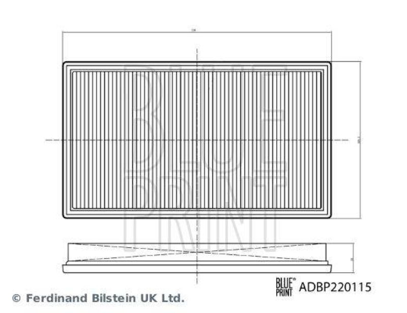 BLUE PRINT ADBP220115 Luftfilter für Mercedes-Benz PKW