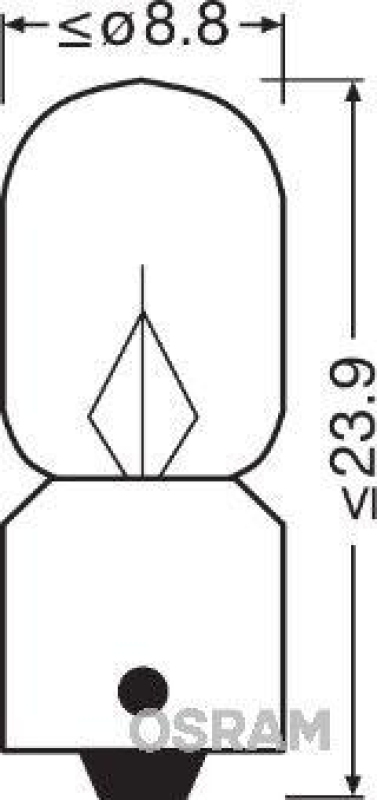 OSRAM 3796 Glühbirne Innenraumleuchte 12V 2W