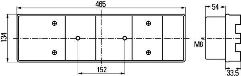 HELLA 2VP 008 204-081 Heckleuchte Halogen