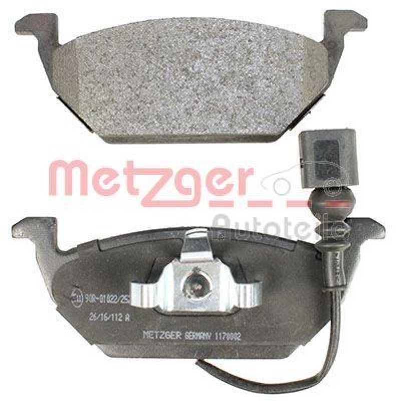 METZGER 1170002 Bremsbelagsatz, Scheibenbremse WVA 23 131