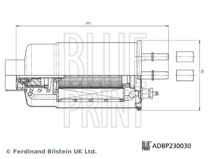 BLUE PRINT ADBP230030 Kraftstofffilter für Fiat PKW