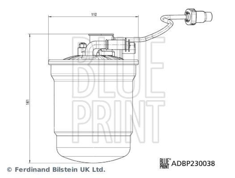 BLUE PRINT ADBP230038 Kraftstofffilter für Ford Pkw