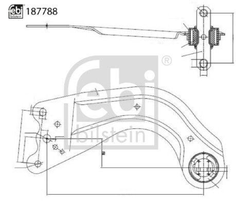 FEBI BILSTEIN 187788 Querlenker mit Lager für MAZDA