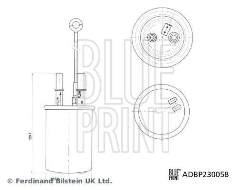 BLUE PRINT ADBP230058 Kraftstofffilter für MG