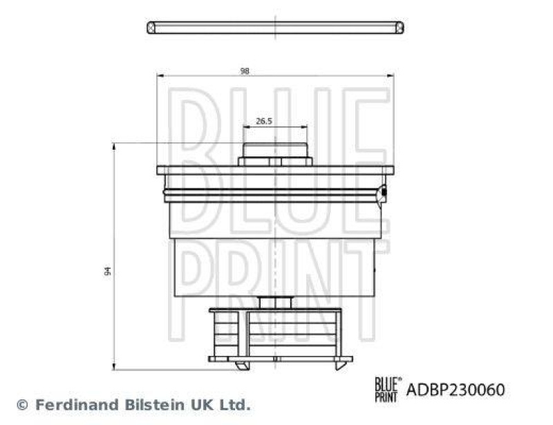 BLUE PRINT ADBP230060 Kraftstofffilter mit Dichtring für TOYOTA