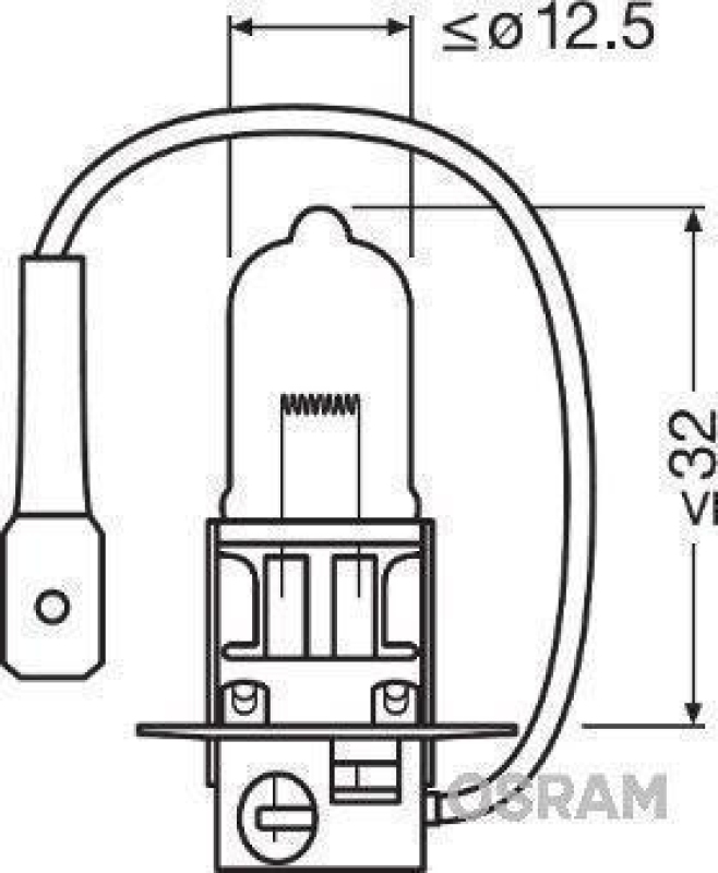 OSRAM 64156 Glühbirne H3 24V 70W