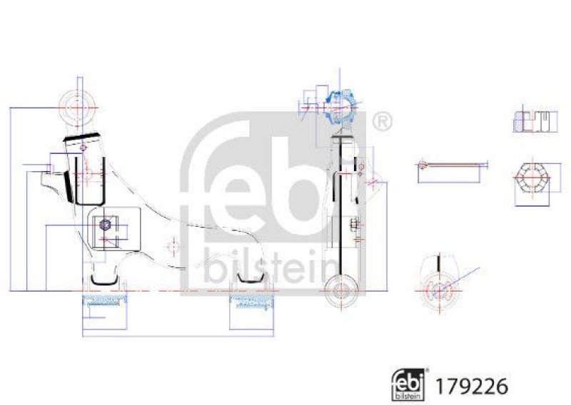 FEBI BILSTEIN 179226 Querlenker mit Lagern und Gelenk für TOYOTA