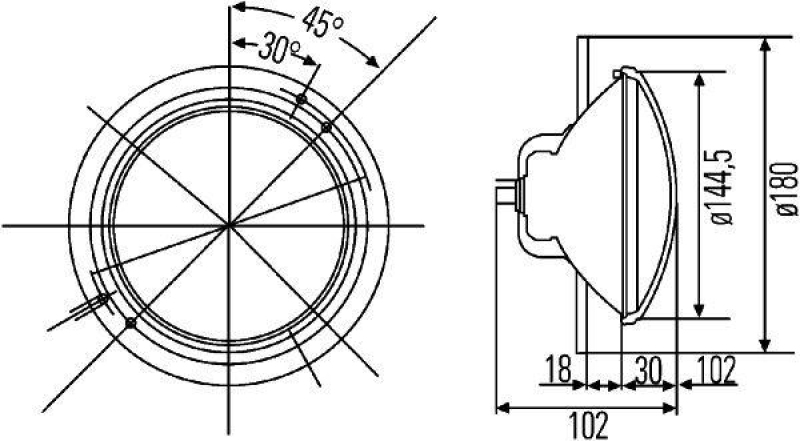 HELLA 1A3 003 370-041 Heckscheinwerfer Halogen