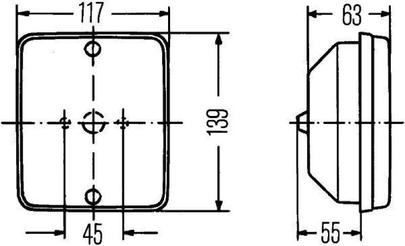 HELLA 2SA 003 236-041 Schlussleuchte Mod. LBR