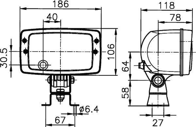 HELLA 1AB 996 213-001 Hauptscheinwerfer 6213