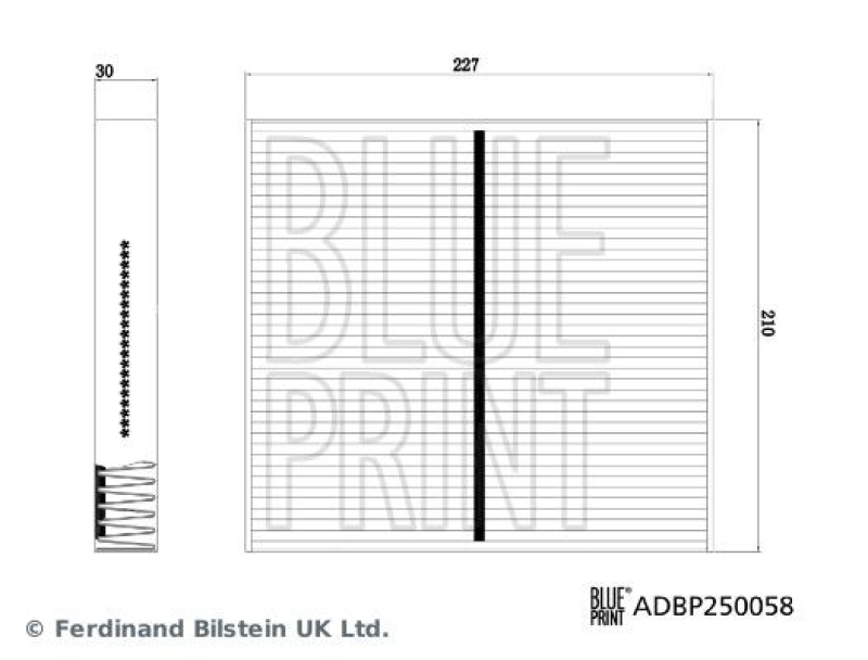 BLUE PRINT ADBP250058 Innenraumfilter für KIA