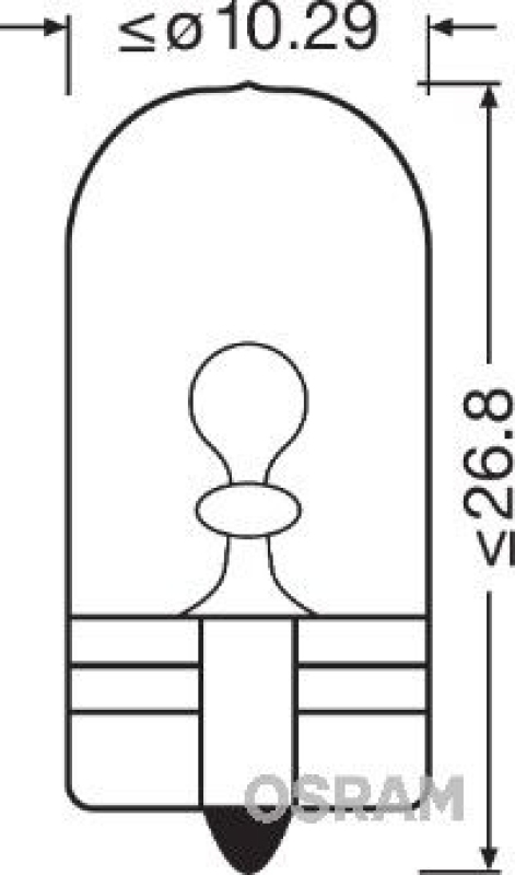 OSRAM 2827NA-02B Glühlampe WY5W 12V Doppelblister