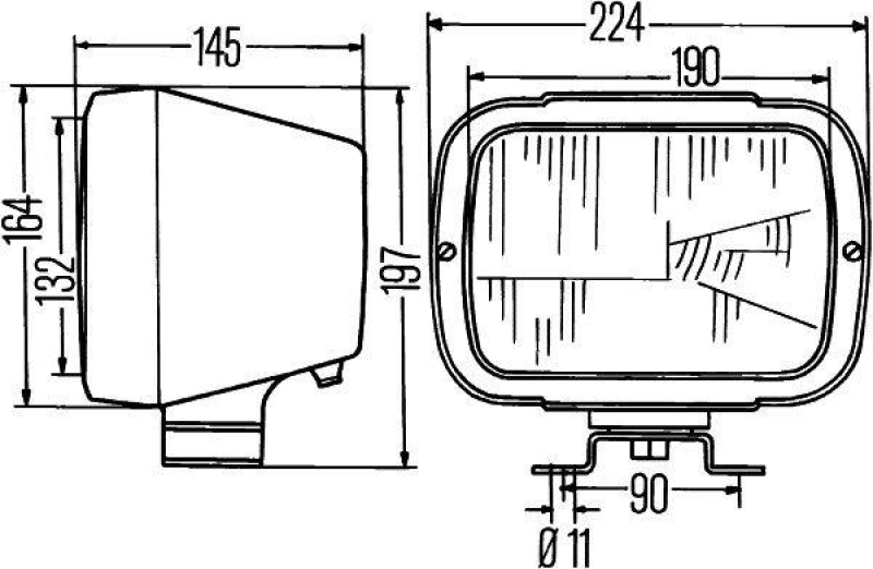 HELLA 1AE 004 234-001 Hauptscheinwerfer