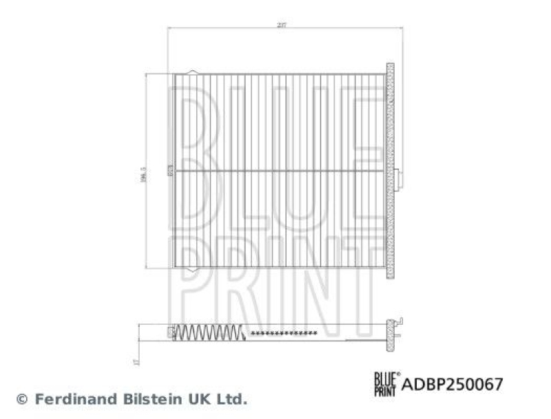 BLUE PRINT ADBP250067 Innenraumfilter für MAZDA