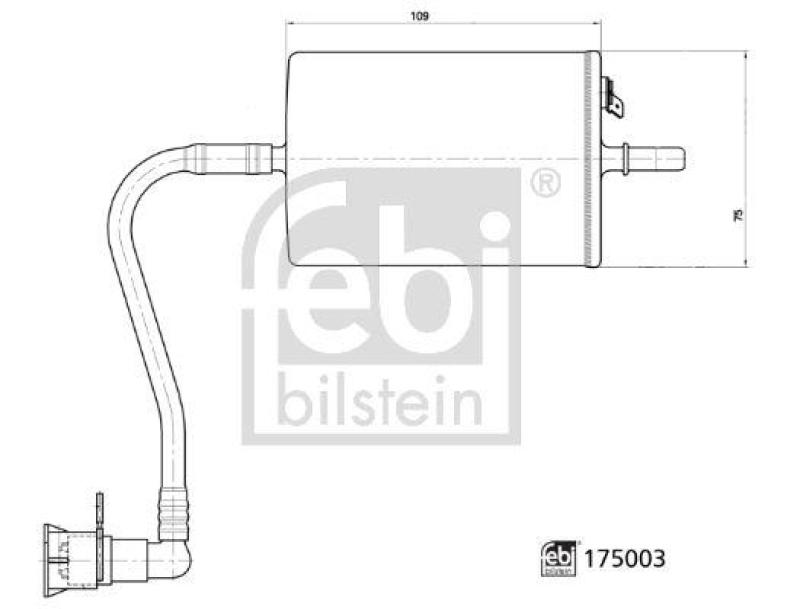 FEBI BILSTEIN 175003 Kraftstofffilter für Porsche