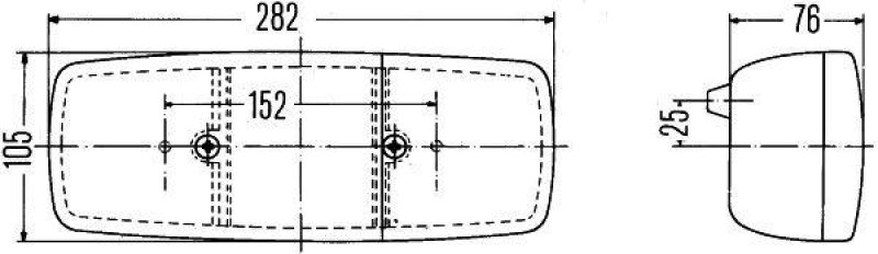 HELLA 2SD 001 699-511 Heckleuchte Halogen