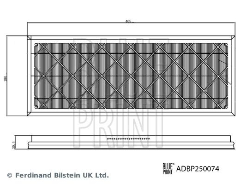 BLUE PRINT ADBP250074 Innenraumfiltersatz für Tesla