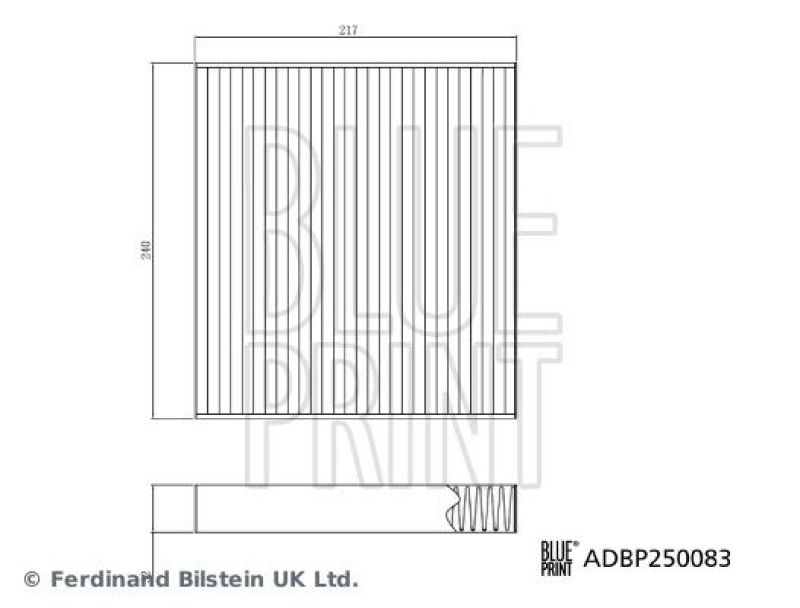 BLUE PRINT ADBP250083 Innenraumfilter für BMW