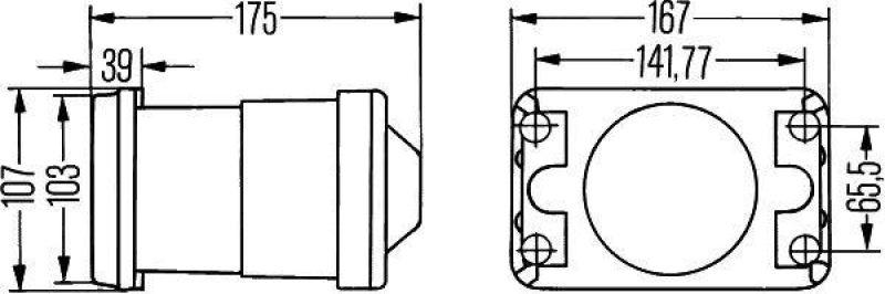 HELLA 1BL 005 380-031 Scheinwerfereinsatz 12 V