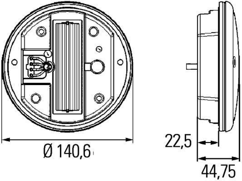 HELLA 2SD 344 100-001 Heckleuchte LED