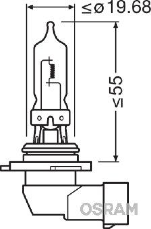 OSRAM 9005NL-HCB Glühbirnen HB3 NIGHT BREAKER® LASER 60W