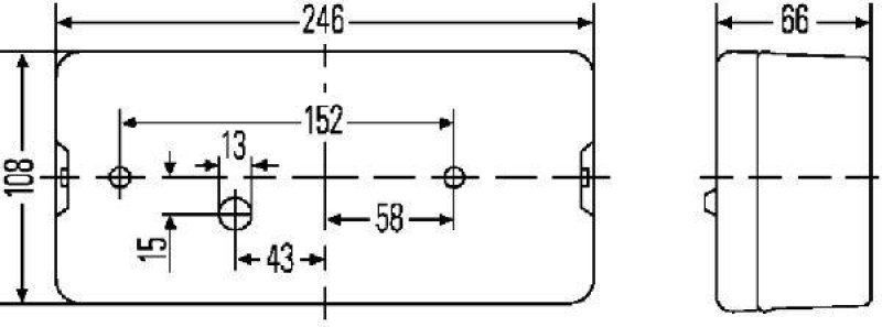 HELLA 2SE 007 547-021 Heckleuchte Halogen