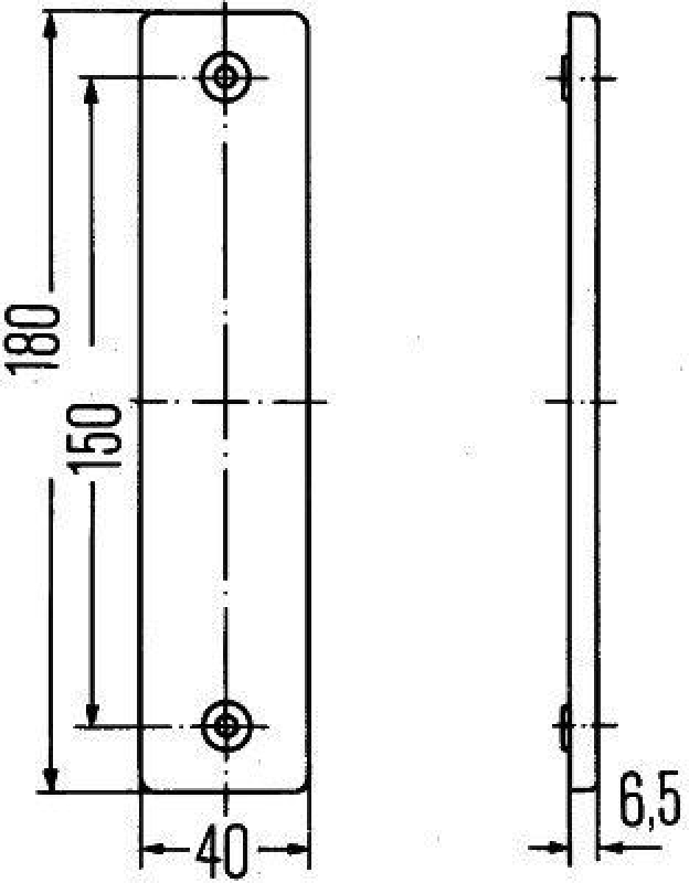 HELLA 8RA 002 023-001 Rückstrahler Rechteck