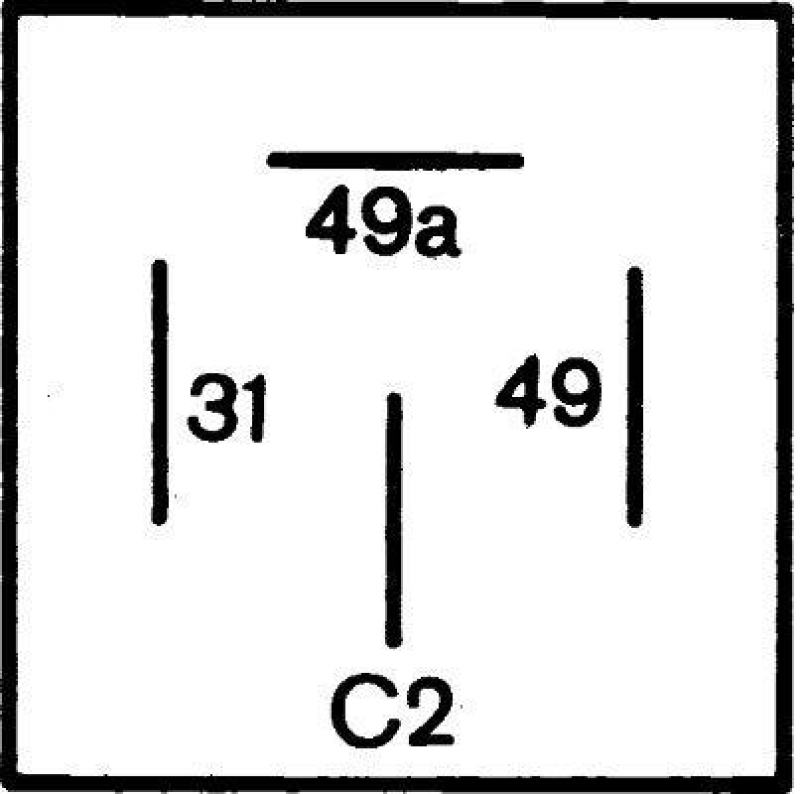 HELLA 4DM 004 639-067 Relais, Blinkgeber, 24V 4-polig