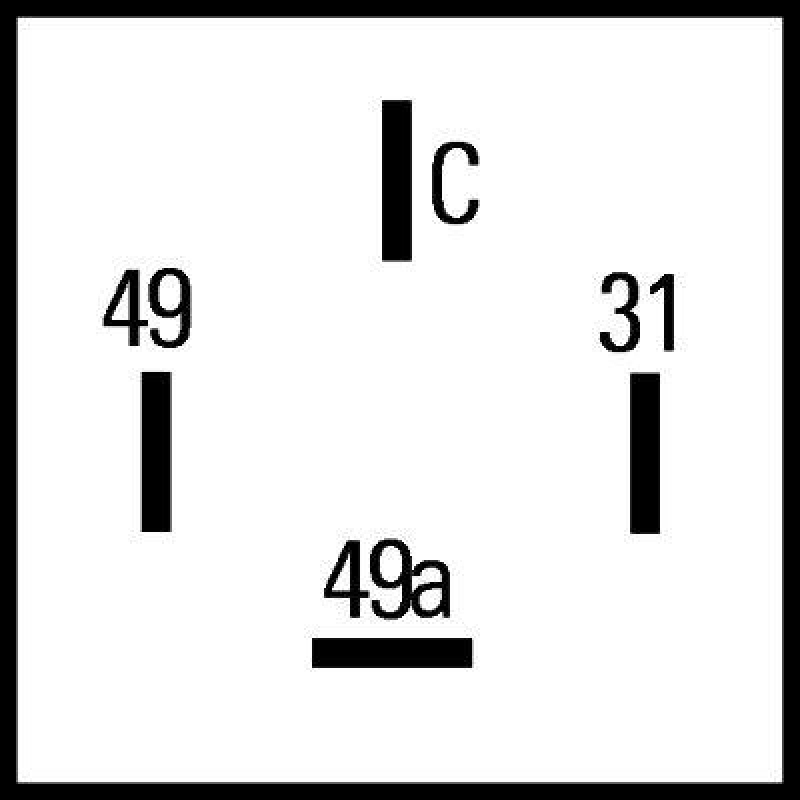 HELLA 4DM 009 492-001 Relais, Blinkgeber, 24V 4-polig