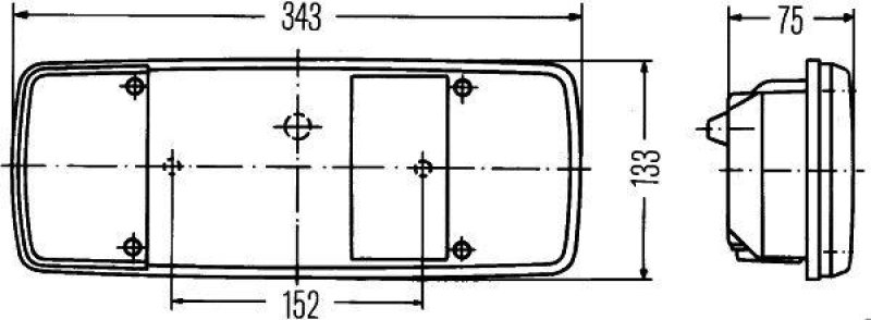 HELLA 2SL 003 567-311 Heckleuchte Halogen