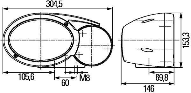 HELLA 1EB 996 167-031 Hauptscheinwerfer links