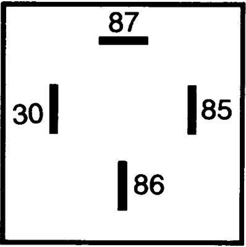 HELLA 4RA 003 530-007 Relais, Arbeitsstrom 12 V, 4 polig