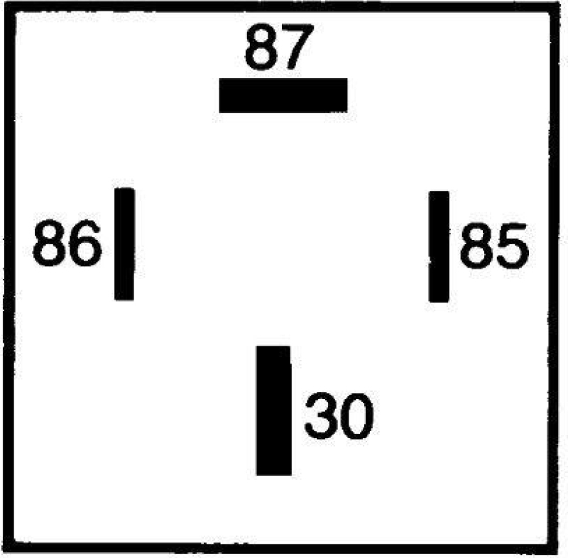 HELLA 4RA 007 793-047 Relais, Arbeitsstrom 12V Schliesser, Maxi, 4-polig