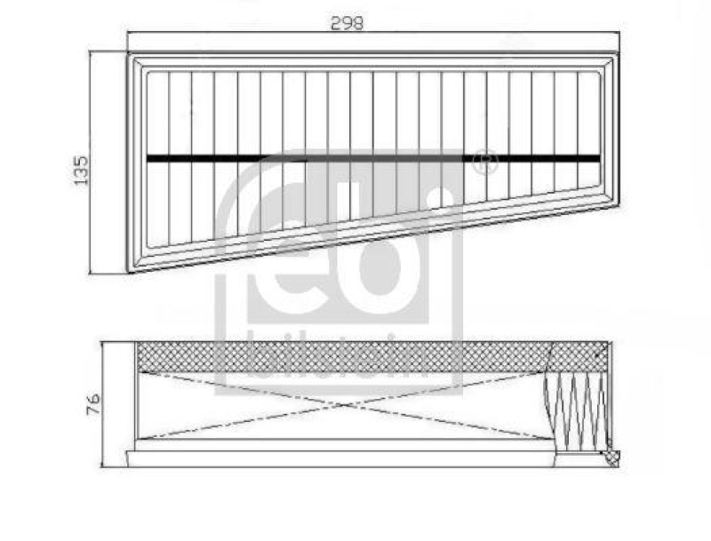 FEBI BILSTEIN 172765 Luftfilter für Mercedes-Benz
