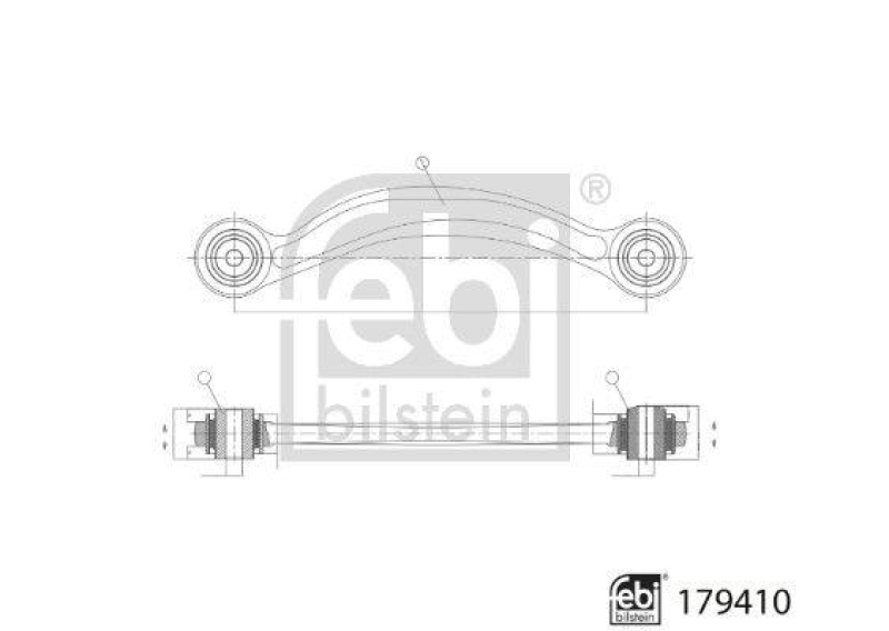 FEBI BILSTEIN 179410 Querlenker für Mercedes-Benz