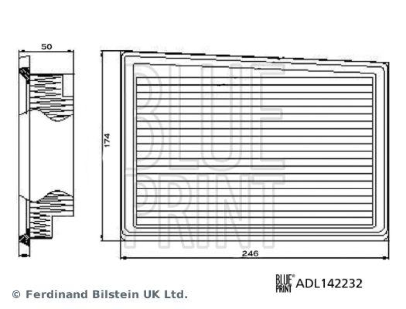 BLUE PRINT ADL142232 Luftfilter für Fiat PKW