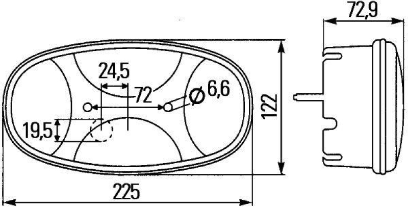 HELLA 2VB 343 640-127 Heckleuchte Cargoluna Halogen