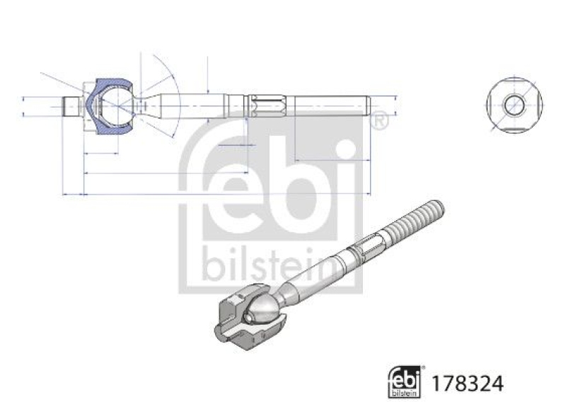 FEBI BILSTEIN 178324 Axialgelenk für Mini