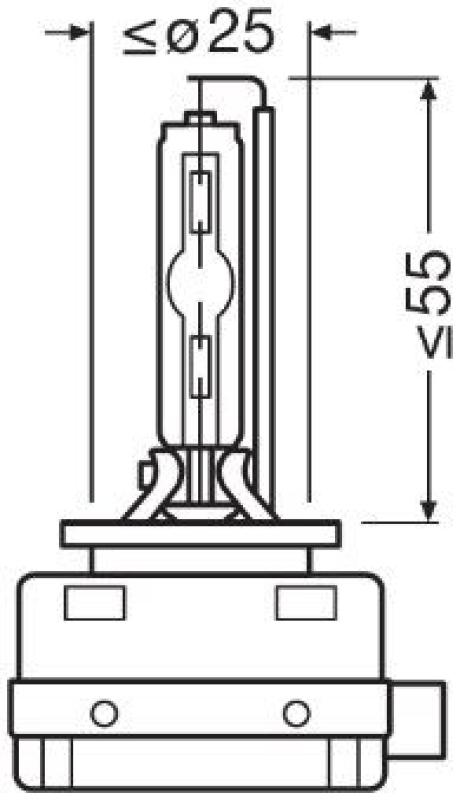 OSRAM 66140CBN Glühlampe Xenarc Cool Blue Intense D1S