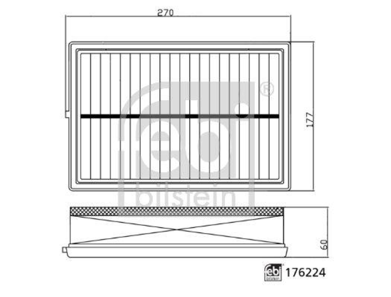 FEBI BILSTEIN 176224 Luftfilter für VOLVO