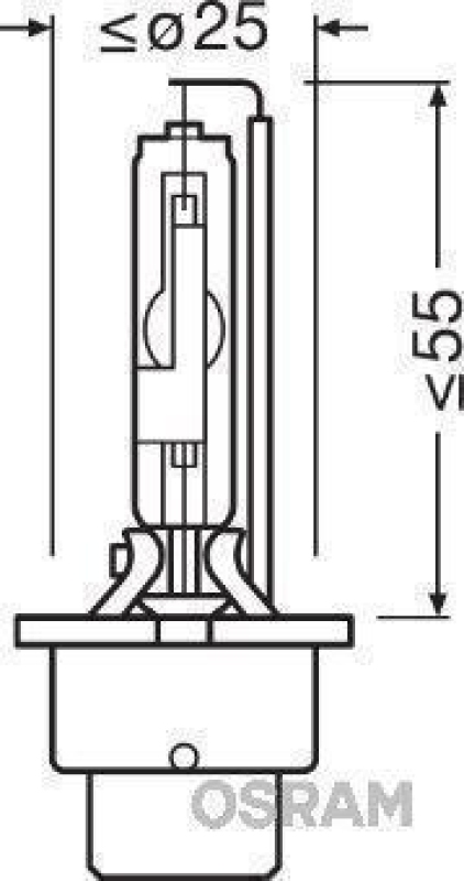 OSRAM 66450 Glühlampe Xenon D4R