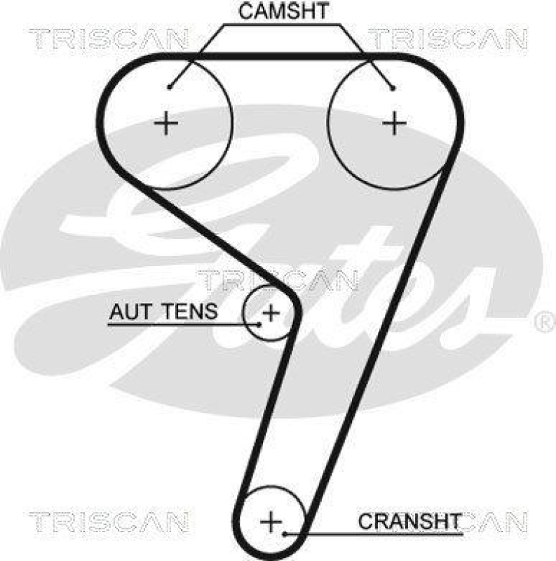 TRISCAN 8647 10067 Zahnriemensatz für Ford, Volvo