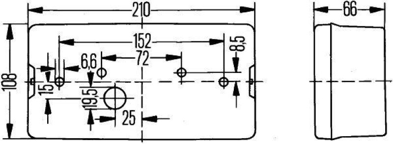 HELLA 2VP 006 040-111 Heckleuchte Halogen