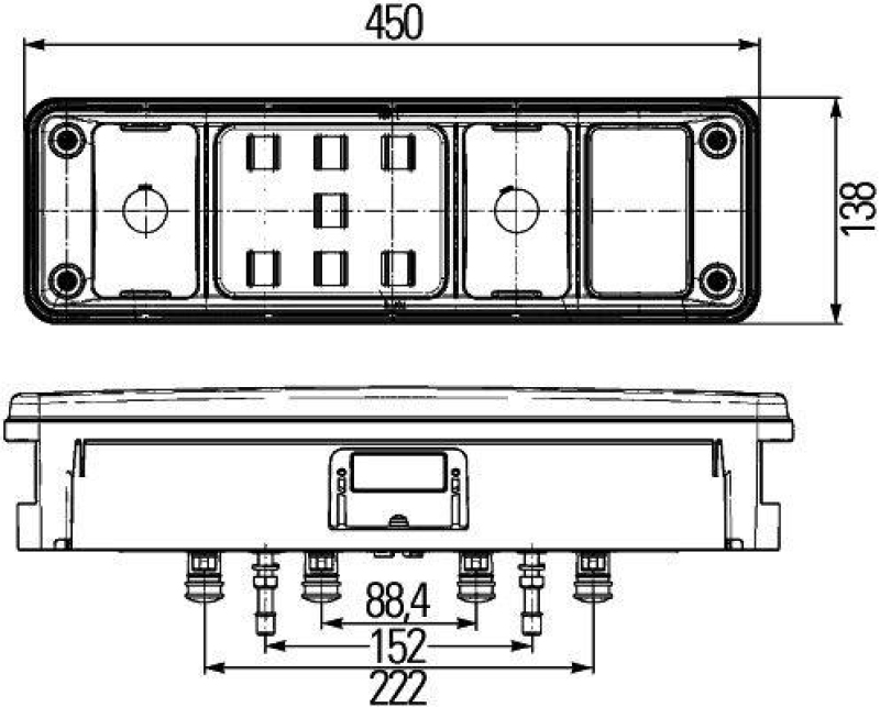 HELLA 2VP 340 961-161 Heckleuchte Hybrid