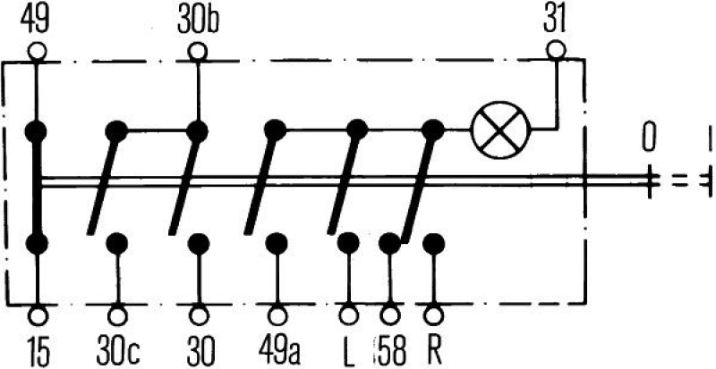 HELLA 6HF 002 372-041 Warnblinkschalter