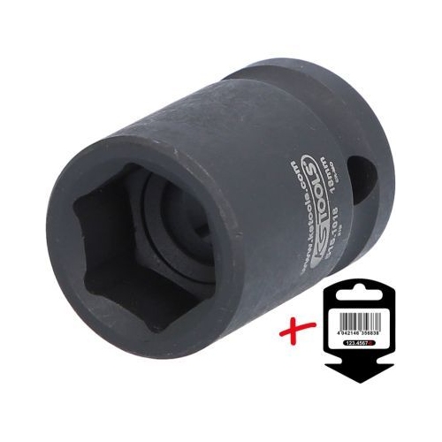 KS TOOLS 515.1018-E 1/2" Sechskant-Kraft-Stecknuss