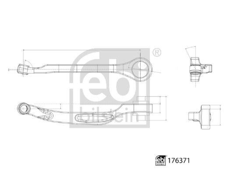 FEBI BILSTEIN 176371 Querlenker mit Sicherungsmutter für VW-Audi