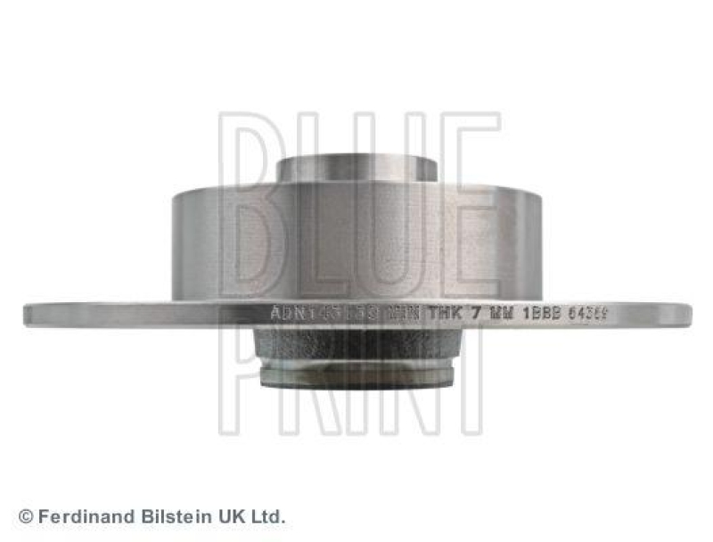 BLUE PRINT ADN143139 Bremsscheibe mit Radlager, ABS-Impulsring, Achsmutter und Schutzkappe für Renault