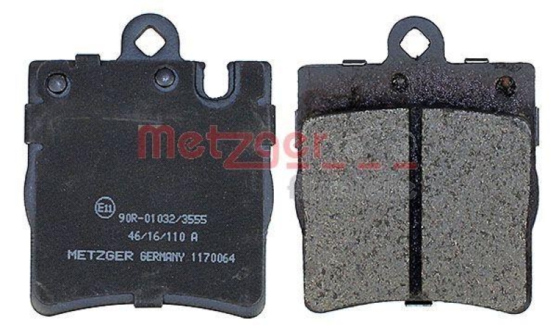 METZGER 1170064 Bremsbelagsatz, Scheibenbremse WVA 21 898